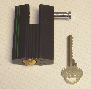 Blockl&aring;s modell Rukko fr&aring;n ASSA Abloy, klass II